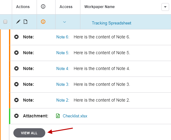 Screen capture showing the button VIEW ALL.